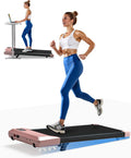 DeerRun Under Desk Walking Pad Treadmill for Home & Office, 6% Manual Incline, 2.5 HP, 0.6–3.8 MPH Walking Speed, 300 lb Capacity, App & Remote Control
