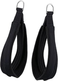 2Pcs Pilates Straps Double Loop with D Rings for Reformer Home Gym Equipment Ankle Support Core Training Padded Fitness 15.75x1.97inch