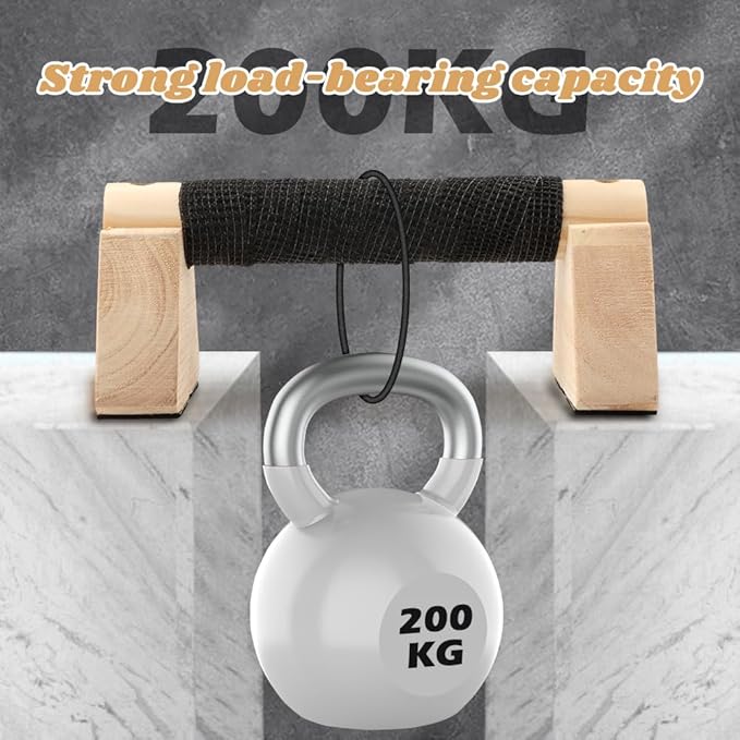 Wooden Push Up Bars, Parallettes Bars for Calisthenics, Wood Calisthenics Equipment for Handstand Training, Push Up Handles for Floor Exercise Home Workout for Men Women