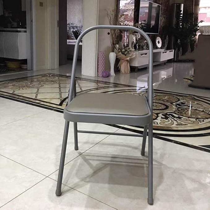 Pilates Yoga Chair,Backless Yoga Chair Prop,Yoga Chair Iyengar,Yoga Inversion Chair,Metal Folding Chair,Camel