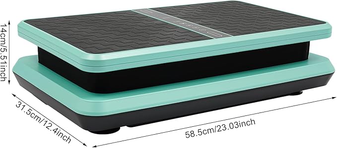 Vibration Plate Exercise Machine, Fitness Platform Exercise Machine, Timed Vibrating Weight Loss Board, 330.69 Lbs Load-Bearing Capacity Stand Shake Board for Homes and Gyms