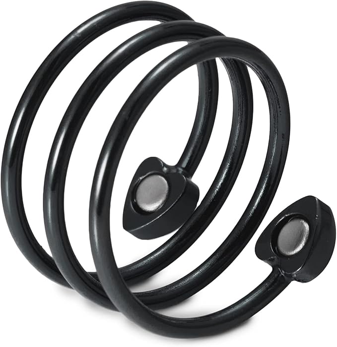 Copper Rings for Women, 99% Pure Copper Adjustable Black Magnetic Ring, Fashion Jewelry Present (0139B)
