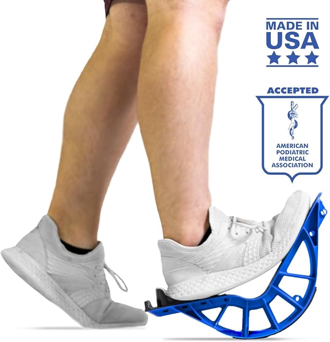 ProStretch Plus Customizable/Adjustable Calf Stretcher and Foot Rocker for Plantar Fasciitis, Achilles Tendonitis, and Tight Calves