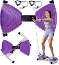Waist Twister Machine Exercise, Ab Twist Board with Smart LED Digital Counter, Supports 300 lbs, Noiseless, Anti-Slip, Compact Portable for Home Gym Workout Equipment