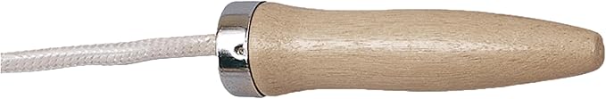 Champion Sports Wood Handle Jump Ropes – Durable Nylon or Leather Bearings - Skipping Rope, Fitness, Cardio Training, Agility, and Exercise Workouts