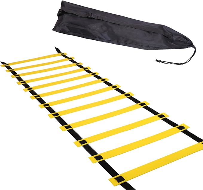 Agility Speed Ladder Soccer Ball Football Flexibility Training Ladder and Carry Bag for Adults Sport Equipment Set