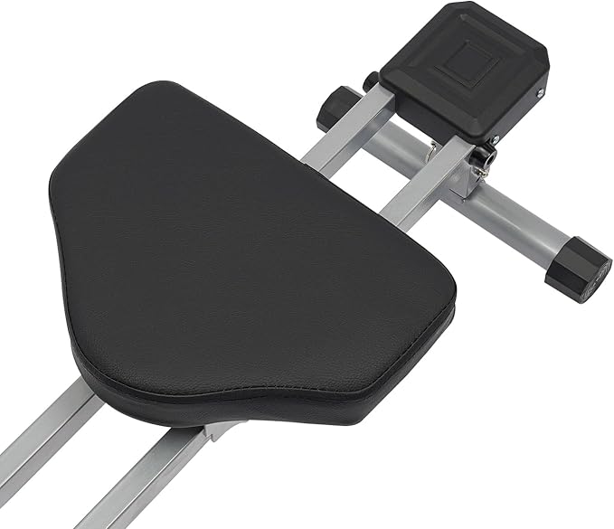 Rowing Machine, Hydraulic Rower Machine for Home, Foldable Rowing Exercise Equipment with LED Meter, 12 Levels of Resistance, Height Adjustable, 264.55 lbs Weight Capacity for Home Gym Use