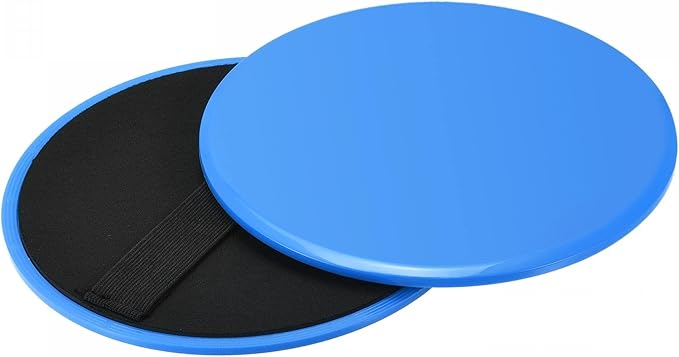 uxcell Exercise Core Sliders, Glider Discs with Straps, Use on Carpet or Floor for Full Body Workout