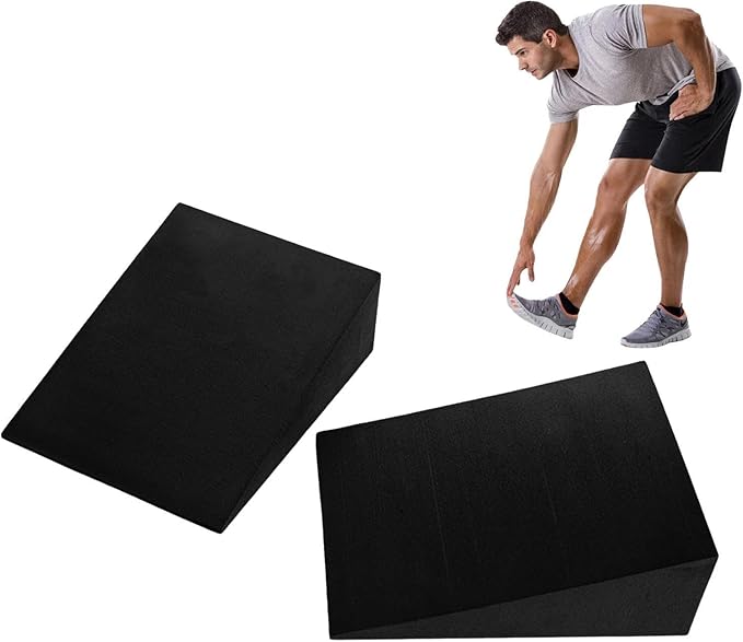 Foam Wedge Slant Board, Squat Wedge, Calf Stretcher For Squats For Knee Exercise Workout Calf Ankle Yoga Stretching, Improve Lower Leg Strength