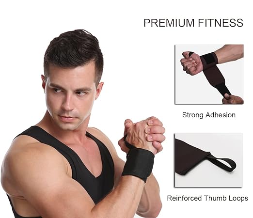Wrist Wraps, 2 Pack Wrist Brace Wrist Straps for Weightlifting, Wrist Straps Lifting Straps Wrist Weights Carpal Tunnel Wrist Brace, Wrist Brace for Working Out Gym Accessories for Men (Blue A)