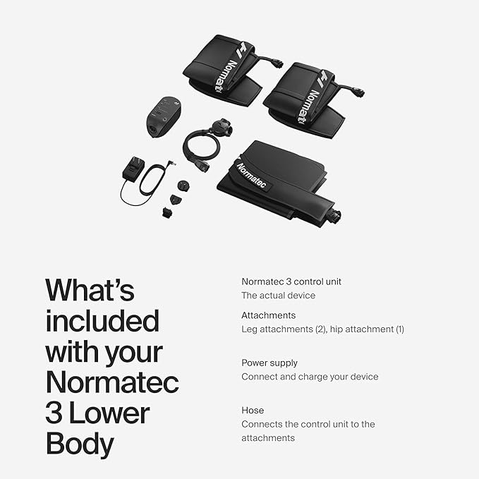 Hyperice Normatec 3 - Recovery System with Patented Dynamic Compression Massage Technology (Normatec 3 Lower Body (Standard Size Legs + Hips)