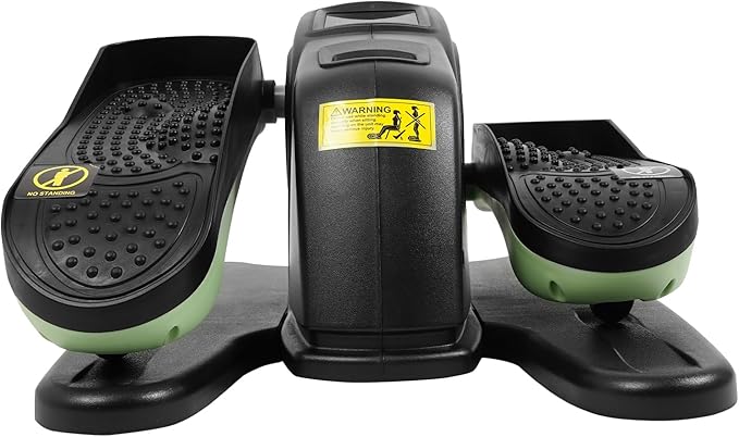 Portable Pedal Exerciser 5 Speed Gears Electric Elliptical Trainer with Remote Control and LCD Screen Under Desk Bike Pedal Exerciser for Home, Training Room, Offices