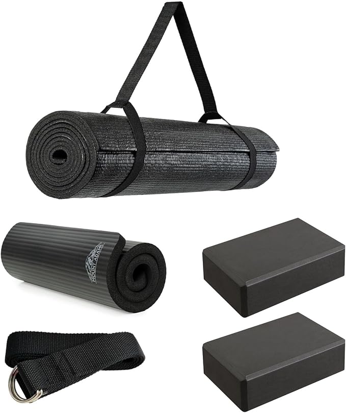Hello Fit 5-Pack or 6-Pack Exercise Starter Kit - Yoga Accessories and Props for School, Studio, Home