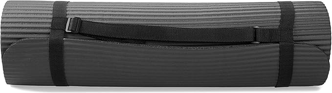 BalanceFrom 7-Piece Yoga Set with 71x24x0.5 Inches Extra Thick Mat and Carrying Sling – Includes 2 Blocks, Stretch Strap, 2 Towels, and Knee Pad for Home, Studio, and Gym Workouts