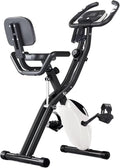 Merax Workout Bike For Home - 2 In 1 Recumbent Exercise Bike and Upright Indoor Cycling Bike Positions, 16 Level Magnetic Resistance Exercise Bike, Foldable Stationary Bike Machine, Fitness Bike
