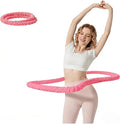 3.2lbs Soft Spring Weighted Fitness Hoop for Adults, Hula-Inspired Core Workout Hoop, Portable & Quiet, Pinch-Free Waist Exercise Design