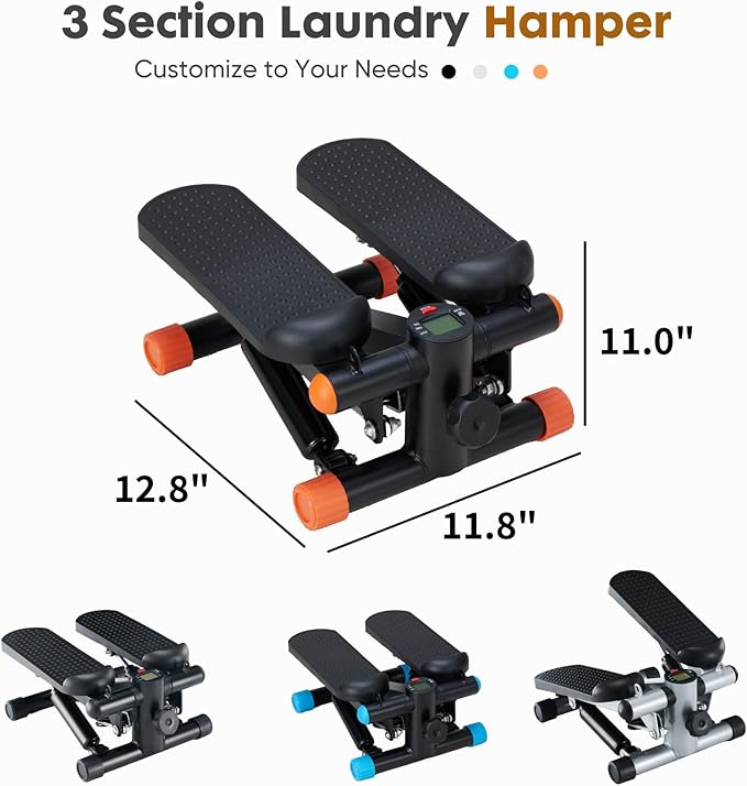 NEWBULIG Mini Stepper for Exercise at Home Stair Step Machine for Indoor Fitness Portable Home Gym Stepper for Full Body Workout 300lb Weight Capacity