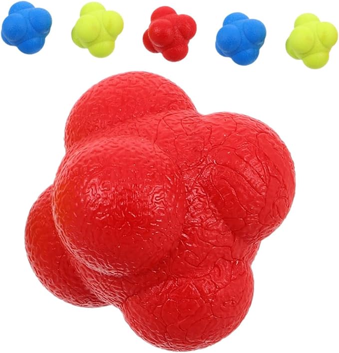 6pcs Reflex Training Balls for Boy Girl and Adults Enhance Speed and Coordination for Sports Agility Durable Elastic Reaction Balls for Hand-Eye Coordination