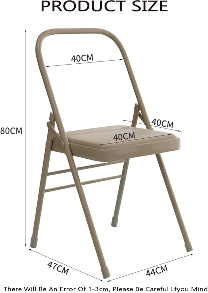 Yoga Chair,PU Seat Surface is Comfortable and Soft Double Beam Pilates Chair,for Home Office Dining Indoor Outdoor(Blue)