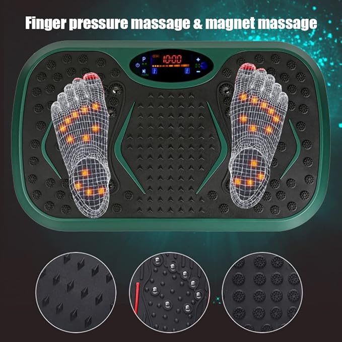 Vibration Plate Exercise Machine 99 Levels Vibration Exercise Machine, with 2 Resistance Bands, Whole Body Shaper Oscillating Vibration Platform