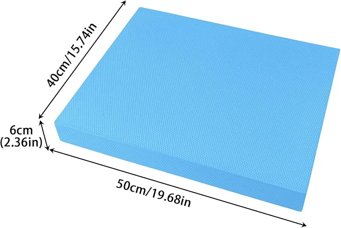 Stability Pad,20x16 Inch Non Slip Soft Thick - Balance Foam Pad Exercise Equipment - for Women Men Home Gym Floor Yoga Workout Physical Training Stretching