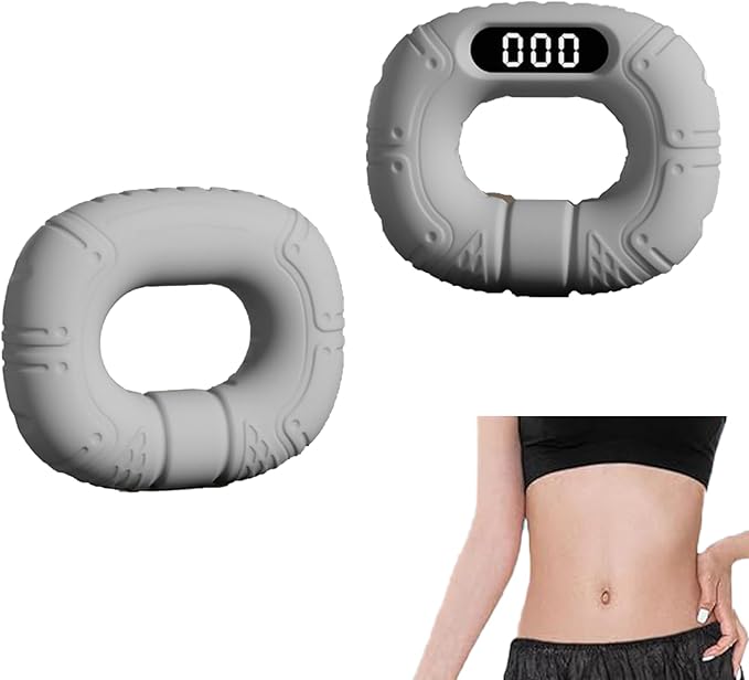 Upgraded Hand Grip Strength Tester Trainer, Rechargeable Digital Hand Dynamometer Grip Strengthener with LCD Display, Portable Finger Exerciser for Home Gym Office Sports Training