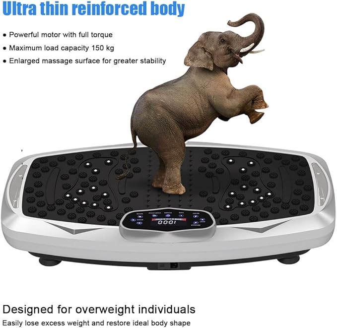Vibration Plate Exercise Machine,Whole Body Vibration Platform Machine,Fitness Vibration Trainer for Weight Loss Shaping Toning Home Gym