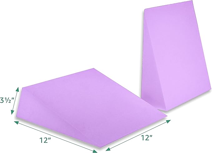 12" Foam Incline Stretch Wedge - Set of 2 - by Trademark Innovations (Purple)