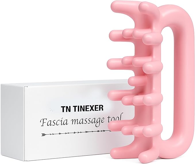 Fascia Massage Tool Trigger Point Massage Tools Anti Blaster for Cellulite Massager Tool Reaching Deep Myofascial Tissue Throughout The Body Release Muscle Knot Reduction (Pink)