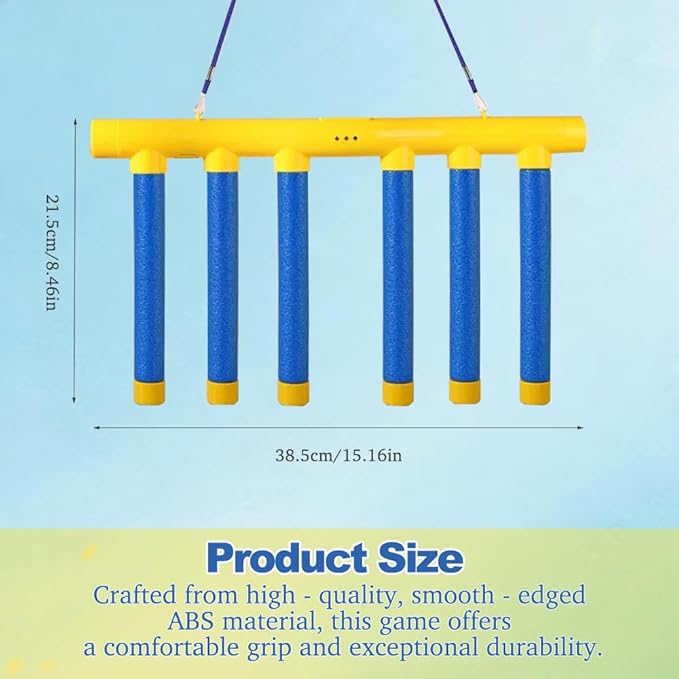 Reflective Drop Stick Challenge Game, Hand-Eye Coordination Reflex Training Toy with 3 Speed Modes, Interactive Catching Sticks Game