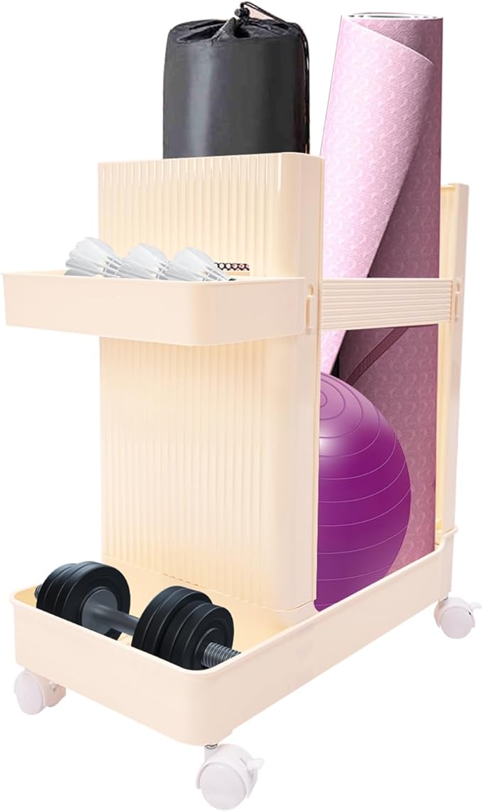 Small Gym Rack, 22lbs Gym Home Equipment Weight Rack 19.7 * 10.2 * 19.7In Workout Storage Stand for Holds Dumbbells Kettlebells Yoga Mats