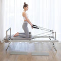 Foldable Pilates Reformer, Yoga Studio Core Bed Gym Machine, Suitable for Home Use and Exercise, for Beginners and Intermediate Users