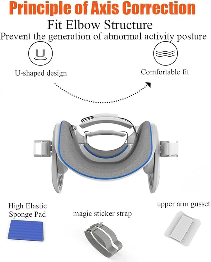 Electric Elbow Joint Rehabilitation Device, Upper Limb Arm Rehabilitation Training Device, Full Angle Adjustment, Flexion and Extension Training, Used for Wrist and Elbow Injury Recovery