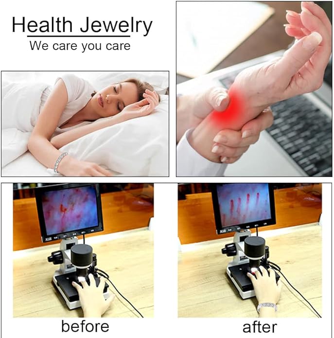 38 Elegant Stainless Steel Magnetic Bracelet for Women Magnetic Therapy Bracelet Pain Relief for Arthritis with Free Link Removal Tool