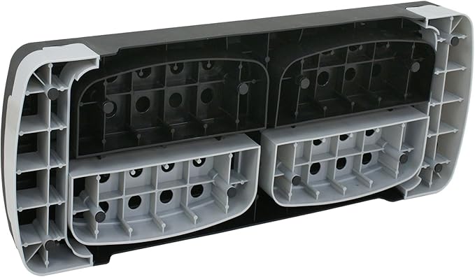 30" Aerobic Step Platform - 3-Level Adjustable Height (4"/6"/8"), Non-Slip Fitness Stepper w/Stackable Risers for Home Gym, Cardio & Strength Training