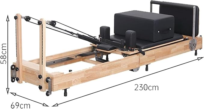 Pilates Stretching Bed, Home Foldable Yoga Exercise Training Bed, Multifunctional Aerobic Core Pilates Fitness Bed