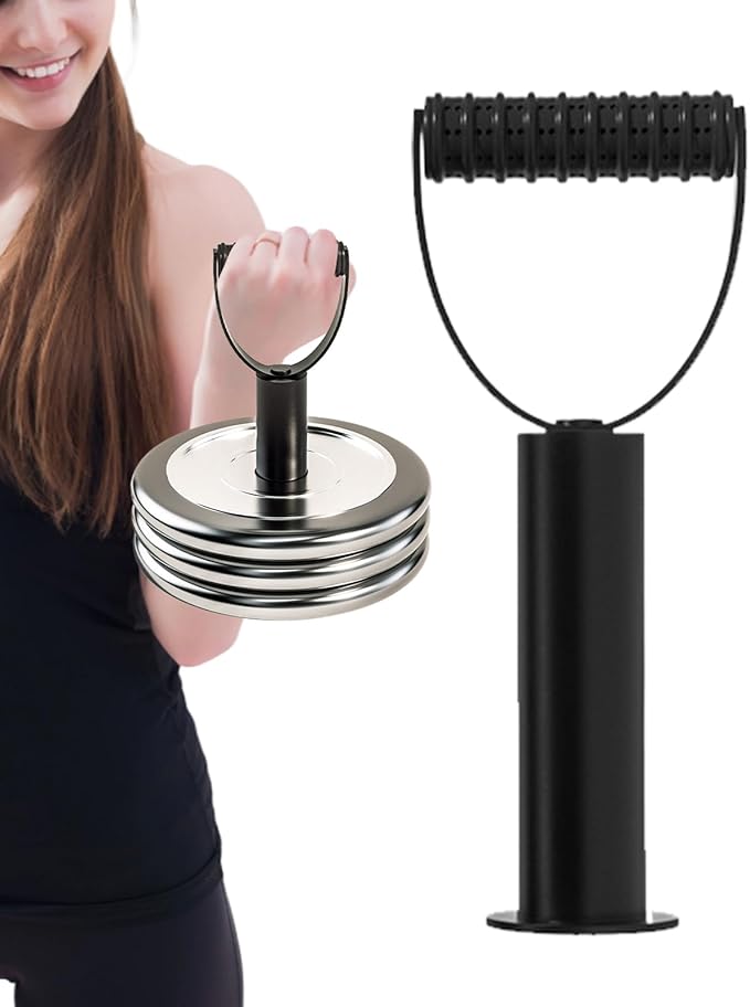 Adjustable Kettlebell Converter, Dumbbell Gripper Accessory, Heavy-Duty Plate Lifting Tool for Home Gym, Portable Strength Training Equipment with Easy Use, Exercise Gear with Modern Design