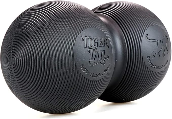 Tiger Tail Tiger Ball Large 8-Inch Long by 4.4-Inch High Peanut Foam Roller Double Ball: Self-Help Body Massage Tool for Trigger Points and Muscle Knots