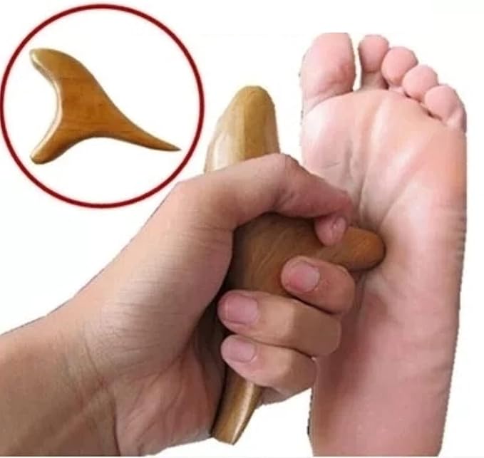 Broman Reflexology Tools, Wood Therapy Massage Tools, Widely Used as Head Neck Hand Waist Calf Leg Foot Massager, Small Tool but High Usefulness – Triangle Massager