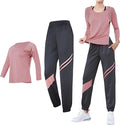 Women'S 2-Piece Black Pilates Set, Xxl, Color-Blocked, High-Waist, Breathable And Moisture-Wicking Activewear