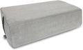 NGT new guide steps Yoga Bolster Pillow for Meditation and Support - 20"*12"*6" Rectangular Yoga Cushion Foam Wedges Washable Suede Pillowcase for Men and Women with Carry Handles. (Grey)