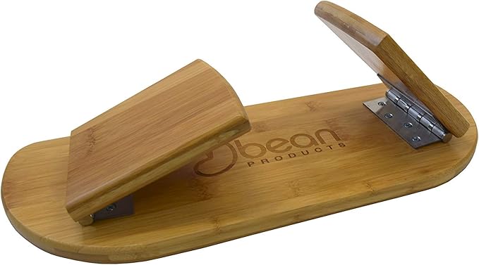 Bean Products Bamboo Foldable Meditation Bench – Supportive and Portable Kneeling Stool Chair with Meditation kit – Ergonomic Design for Seiza, Meditation, Prayer and Travel – Made in USA