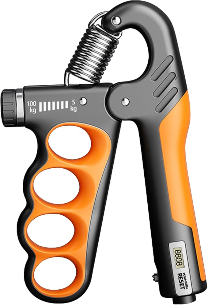 HXD-ERGO Grip Strength Trainer, Adjustable Resistance Grip Strength Trainer with Counting Function