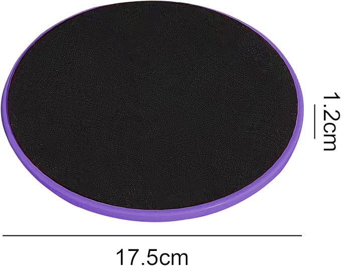 17.5cm/6.89In Round Core Sliders for Working Out,Set of 4 Exercise Core Pilates Sliders,Floor Foot Slider for Exercise 2 Color