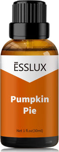 Pumpkin Pie Fragrance Oil, ESSLUX Aromatherapy Candle Making Scents, Essential Scented Oils for Home for Diffuser, Massage, Soap, Perfume, Humidifier, 30 ml
