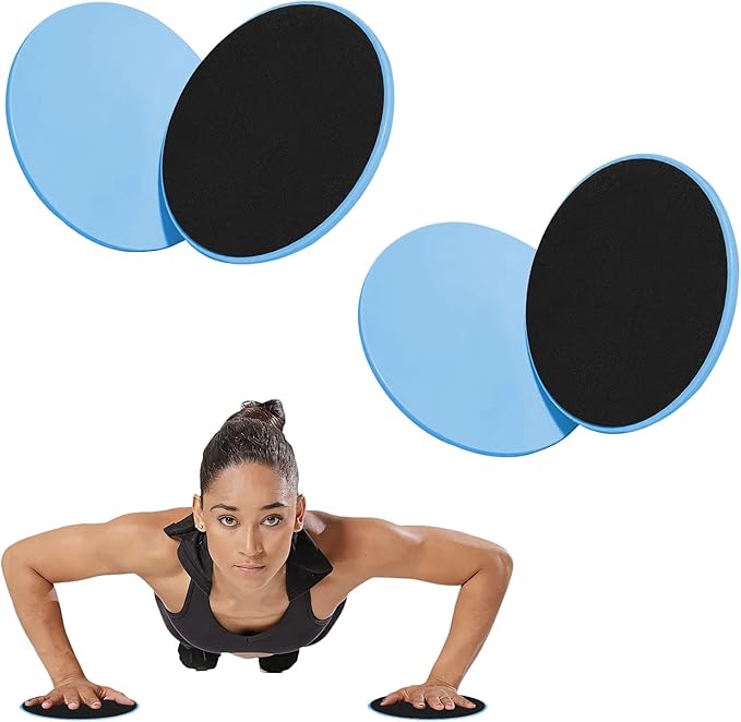 Set of 4 Round Core Sliders for Working Out,17.5cm/6.89In Exercise Core Pilates Sliders,Floor Foot Slider for Exercise