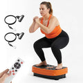 GORISE Vibration Plate Exercise Machine, Vibrating Plate for Lymphatic Drainage & Weight Loss - Full Body Workout Fitness Platform with Remote, Resistance Bands, Home Gym Equipment for Muscle Relief