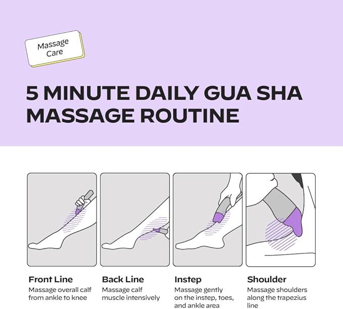 Magnesium+Escin Body Gua Sha Massage Cream - Intensive Relief for Leg with Gua Sha Tool, Leg Massage Cream for Circulation, Improving Calf Swelling, Korean Skin Care 5.07 fl.oz