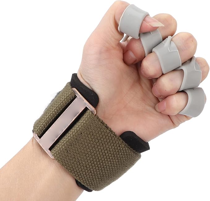 Finger Exerciser, 20Lb/40Lb Hand Grip Strengthener, Hand Strengthener Finger Band Guitar Finger Stretcher Hand Yoga Equipment for Forearm, Arthritis, Carpal Tunnel (Green 20 lbs)