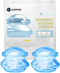 Silicone Cupping Set Vacuum Suction Cupping Therapy Sets for Body Massage, Deep Tissue Myofascial Release, Pain Relief, Muscle Relaxation & More (M (2 pcs))